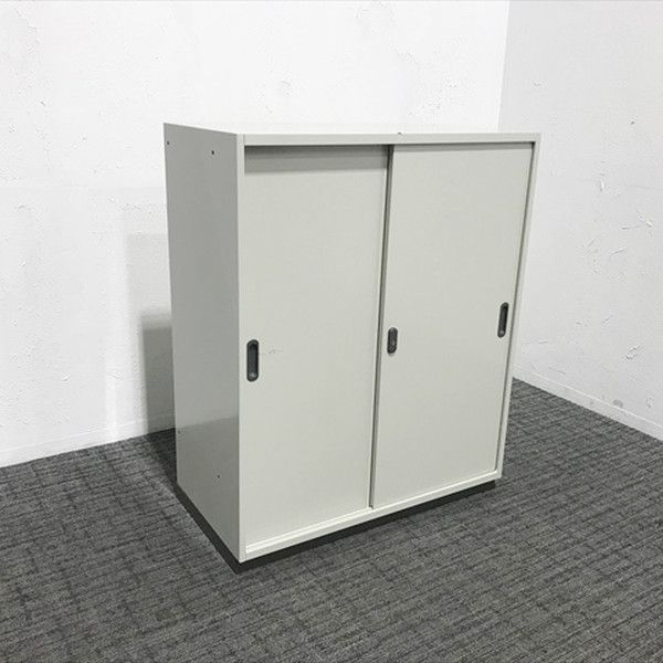 引違書庫 リンクス LX-5 スチールキャビネット プラス エルグレー