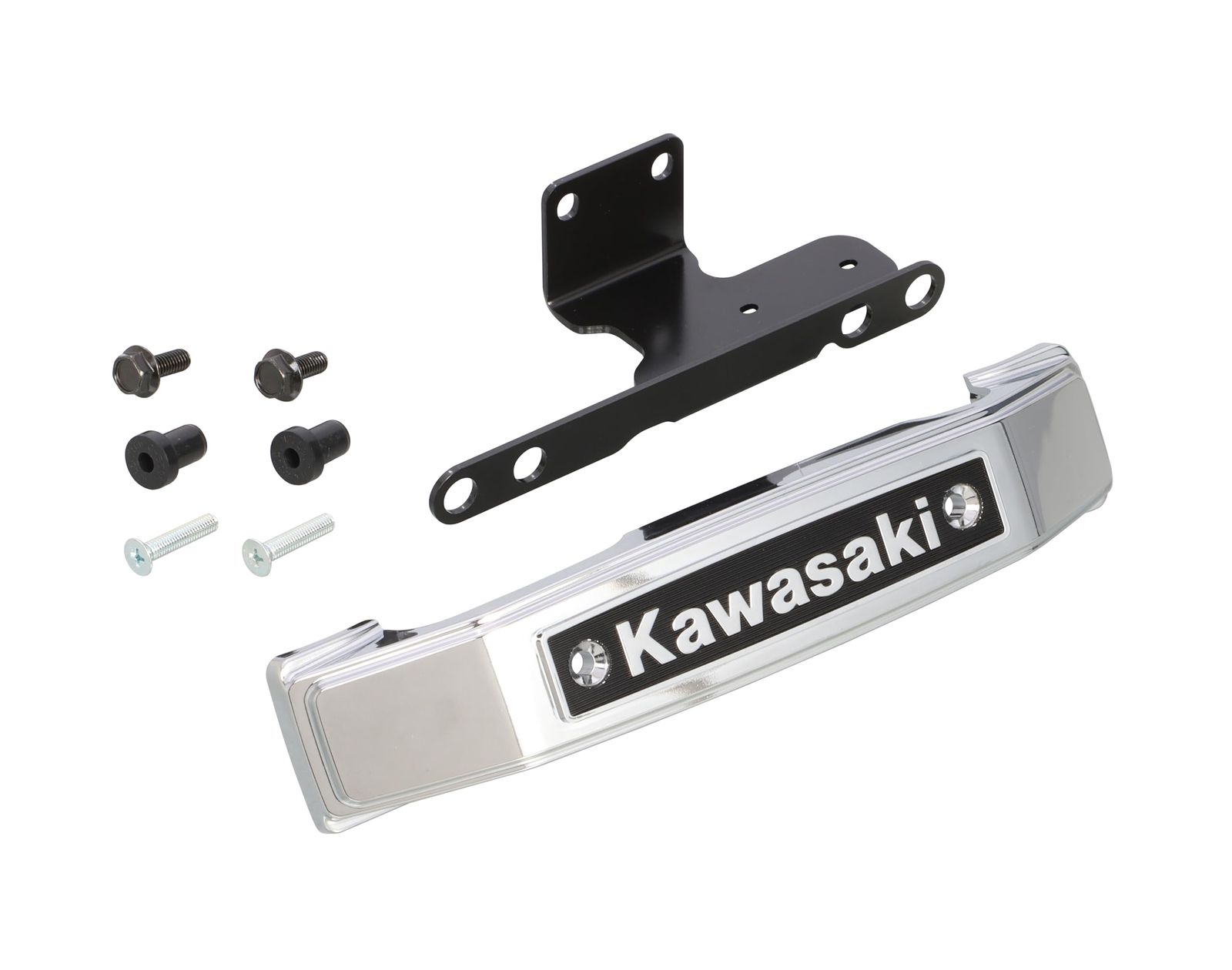 キタコ KITACO フロントエンブレムキット シルバー|スモールタイプ Z900RS|SE ZR900C|ZR900K ドライブレコーダーカメラ装着可 799-4810100