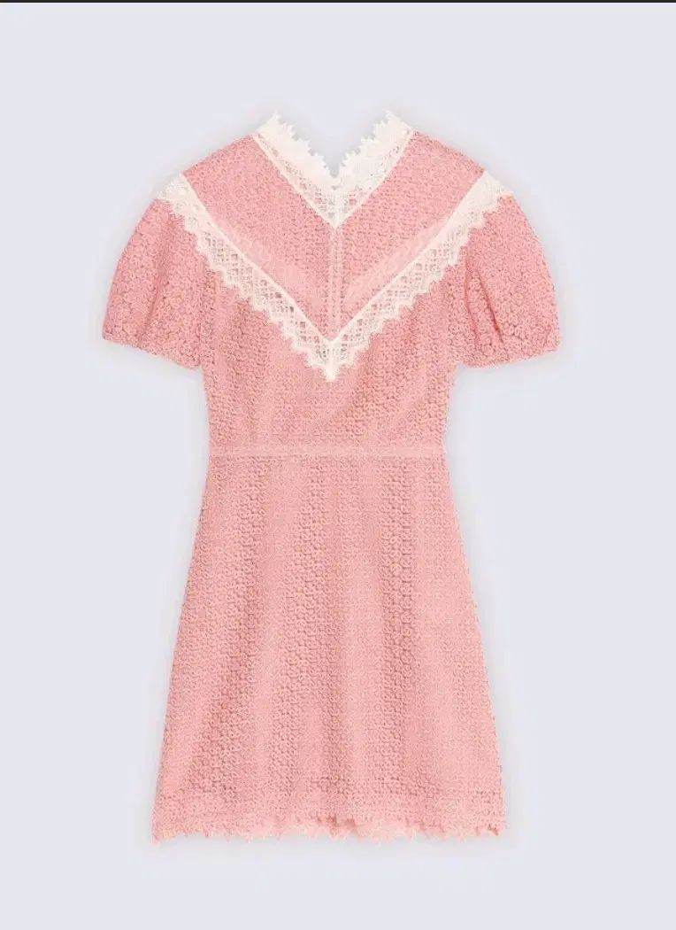 sandro::ワンピース:36[RESALE] SANDRO(サンドロ) ピンク オライス ワンピース ( 36 ) - メルカリ