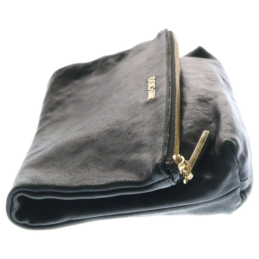 JIMMY CHOO ブラックレザー クラッチバッグ JIMMY CHOO ジミーチュウ バッグ Jimmy Choo DEREK EMG BLACK