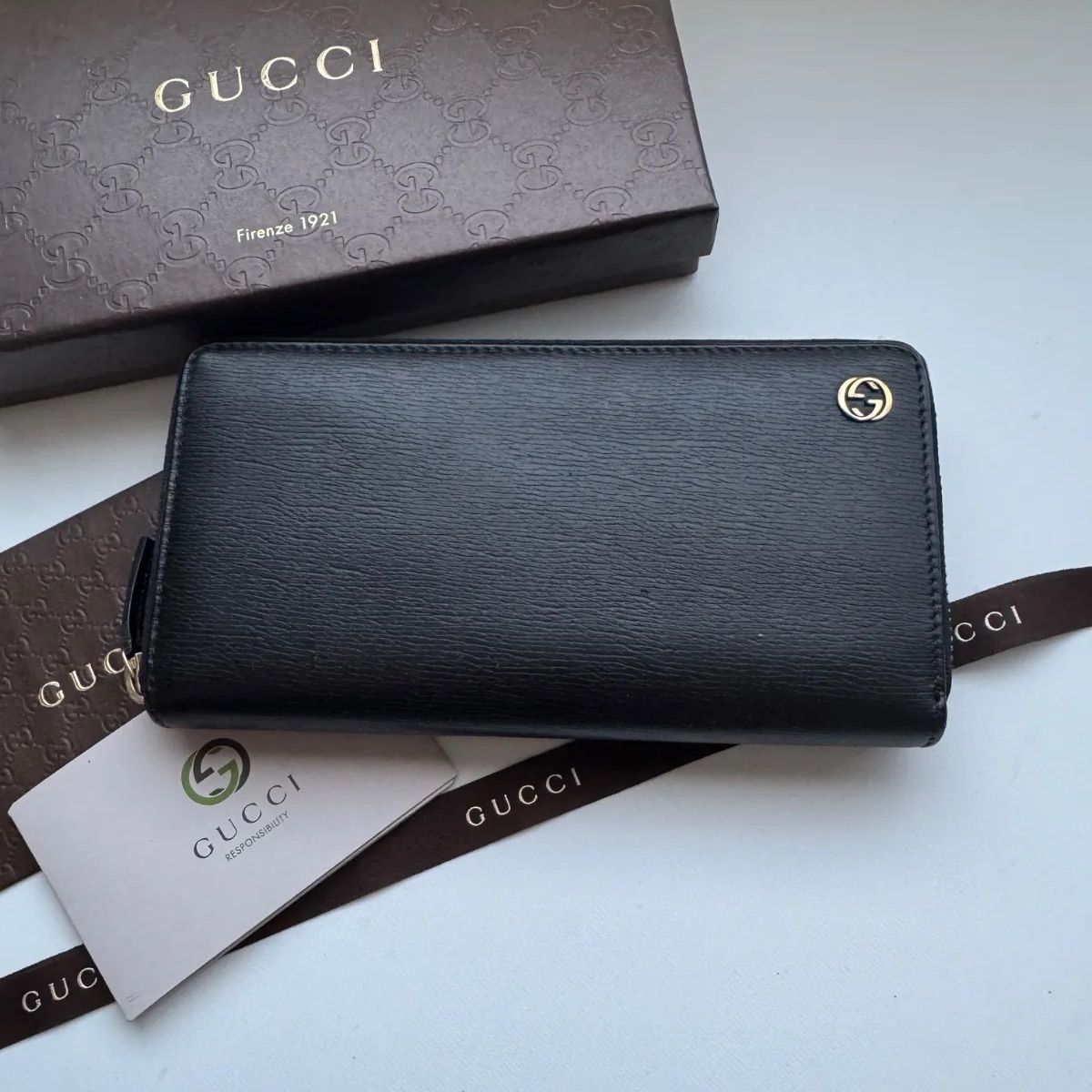 51 GUCCI グッチ ラウンドファスナー 長財布