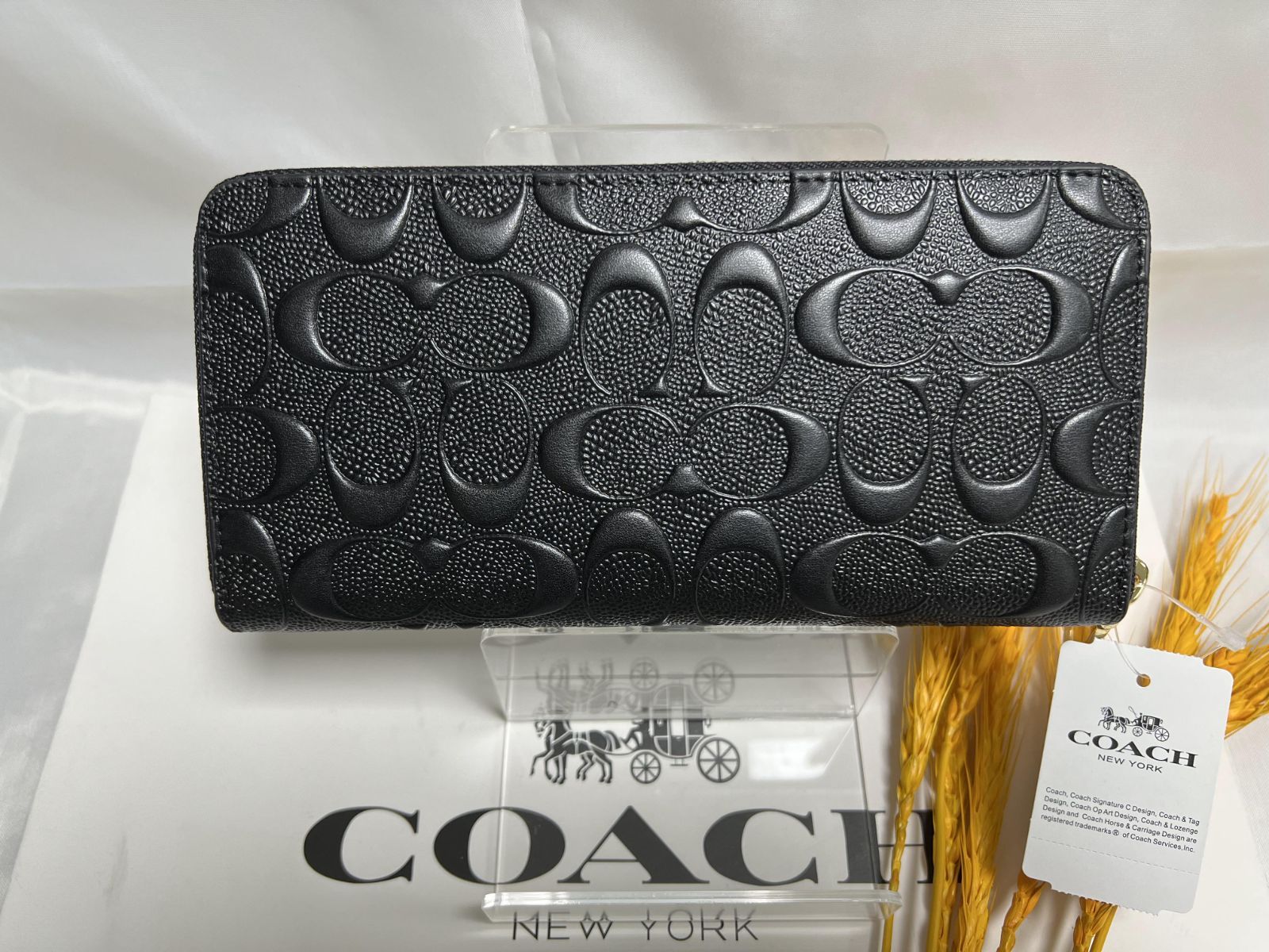 COACH 長財布 コーチ 財布 シグネチャー アコーディオン メンズ 財布 ...