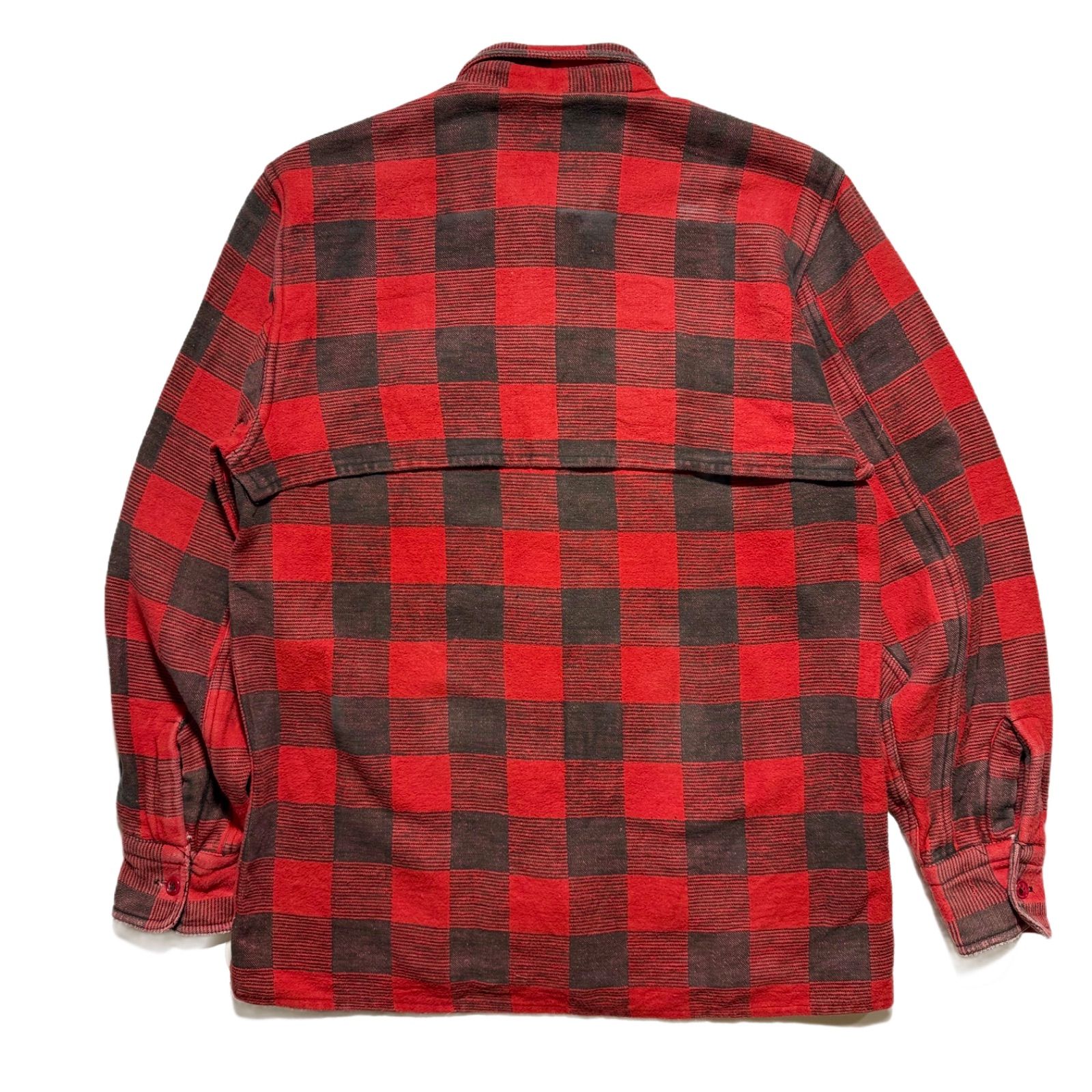 70s-80s LIFE-LINEヴィンテージ ヘビーネルシャツ XLサイズ