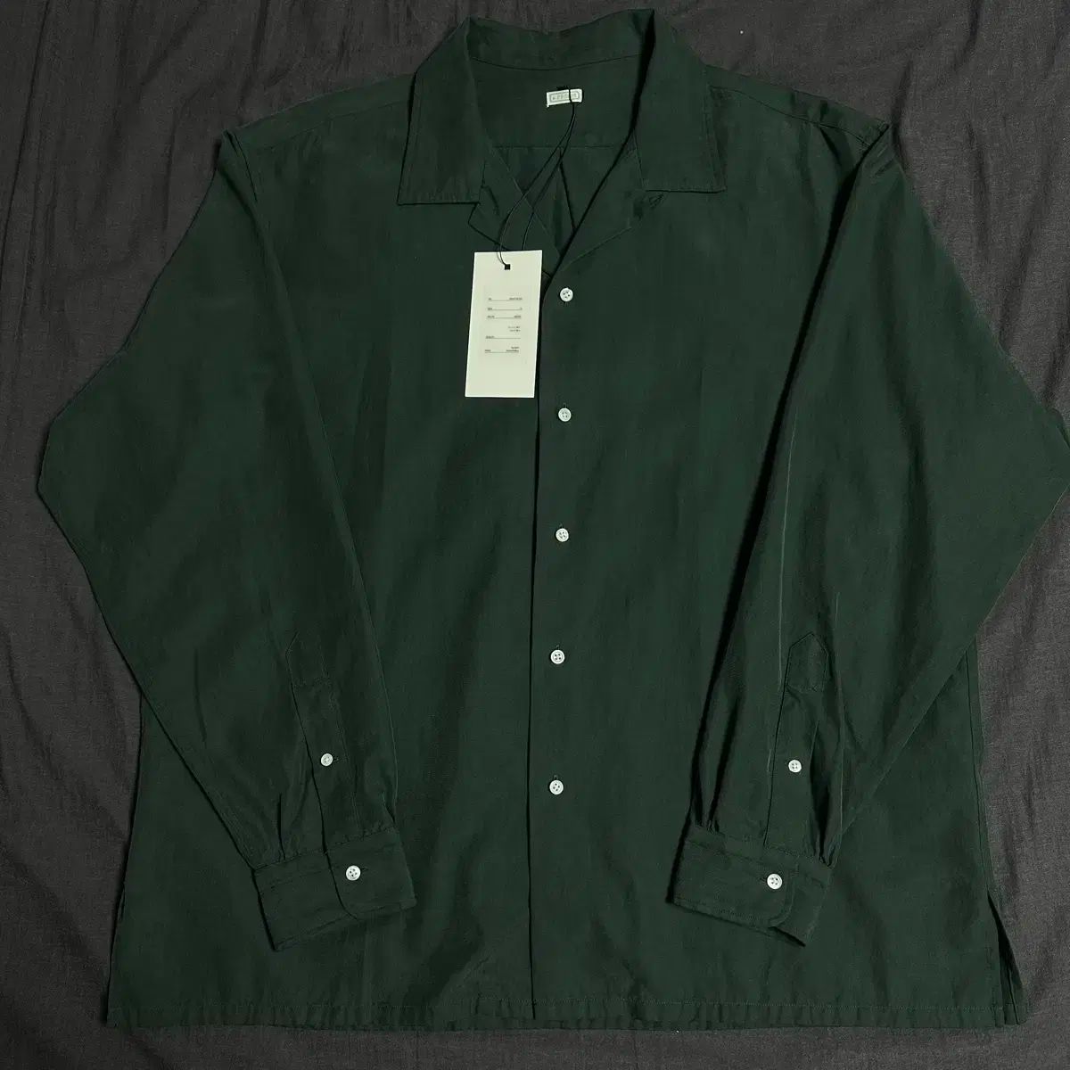 3 25AW アプレッセ シルク コットン オープン カラ L S シャツ