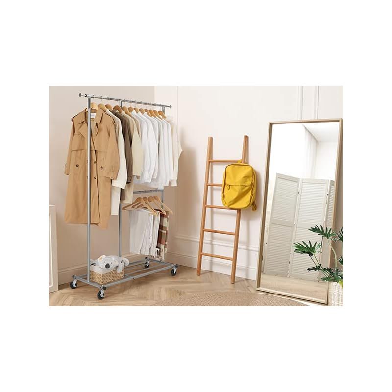 洋服ラック パイプハンガーラック 耐荷重275KG 業務用 3ウェイ ダブル