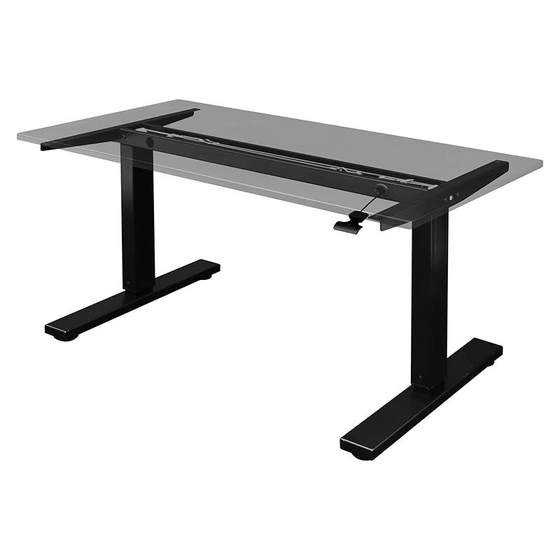 Bauhutte バウヒュッテ SAゲーミングデスク ミドル 脚部 120cm幅 55~80cm昇降 ブラック BHD-1200SAM-BK 1