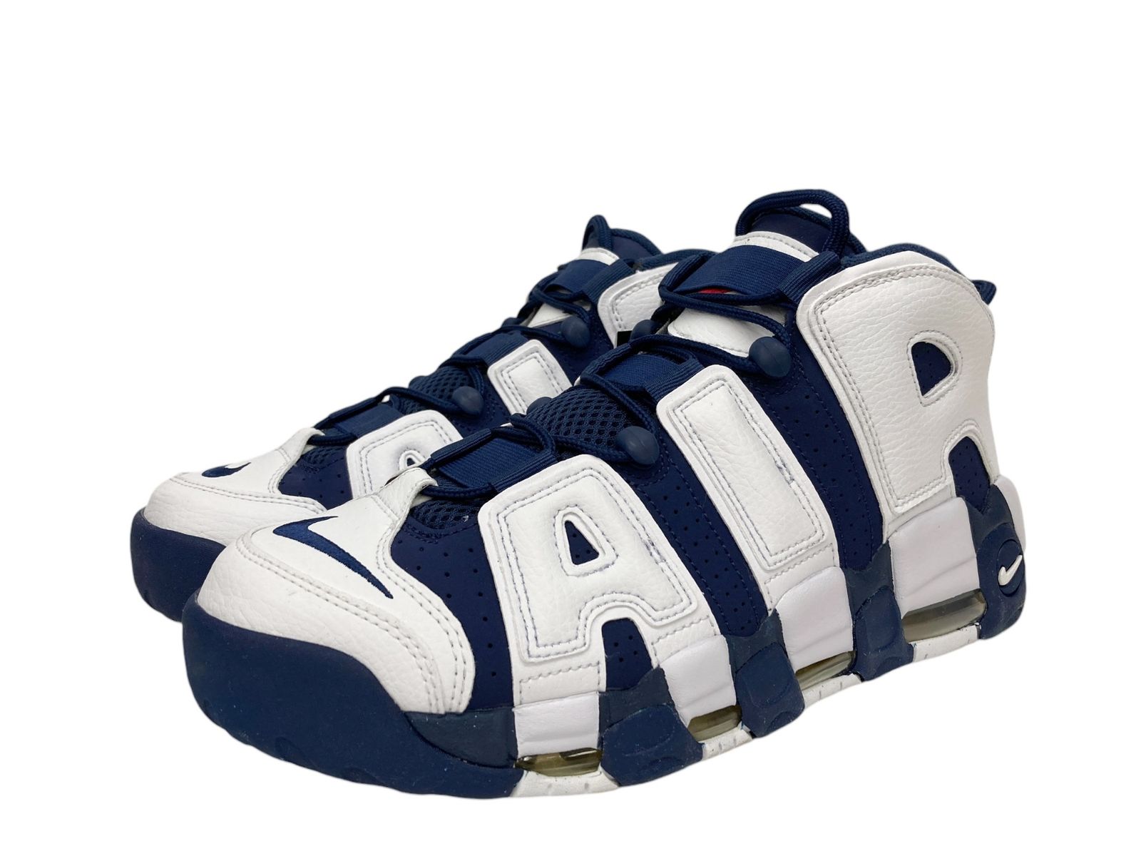 NIKE (ナイキ) AIR MORE UPTEMPO 96 エア モアアップテンポ オリンピック#8 スニーカー FQ8182-100 29cm US11 ホワイト×ミッドナイトネイビー メンズ/028