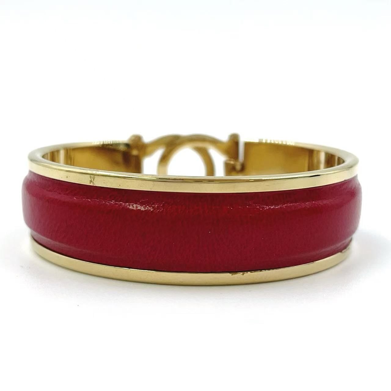 Salvatore Ferragamo バングル ガンチーニ ゴールドメッキ Salvatore Ferragamo フェラガモ バングル ブレス ガンチーニ