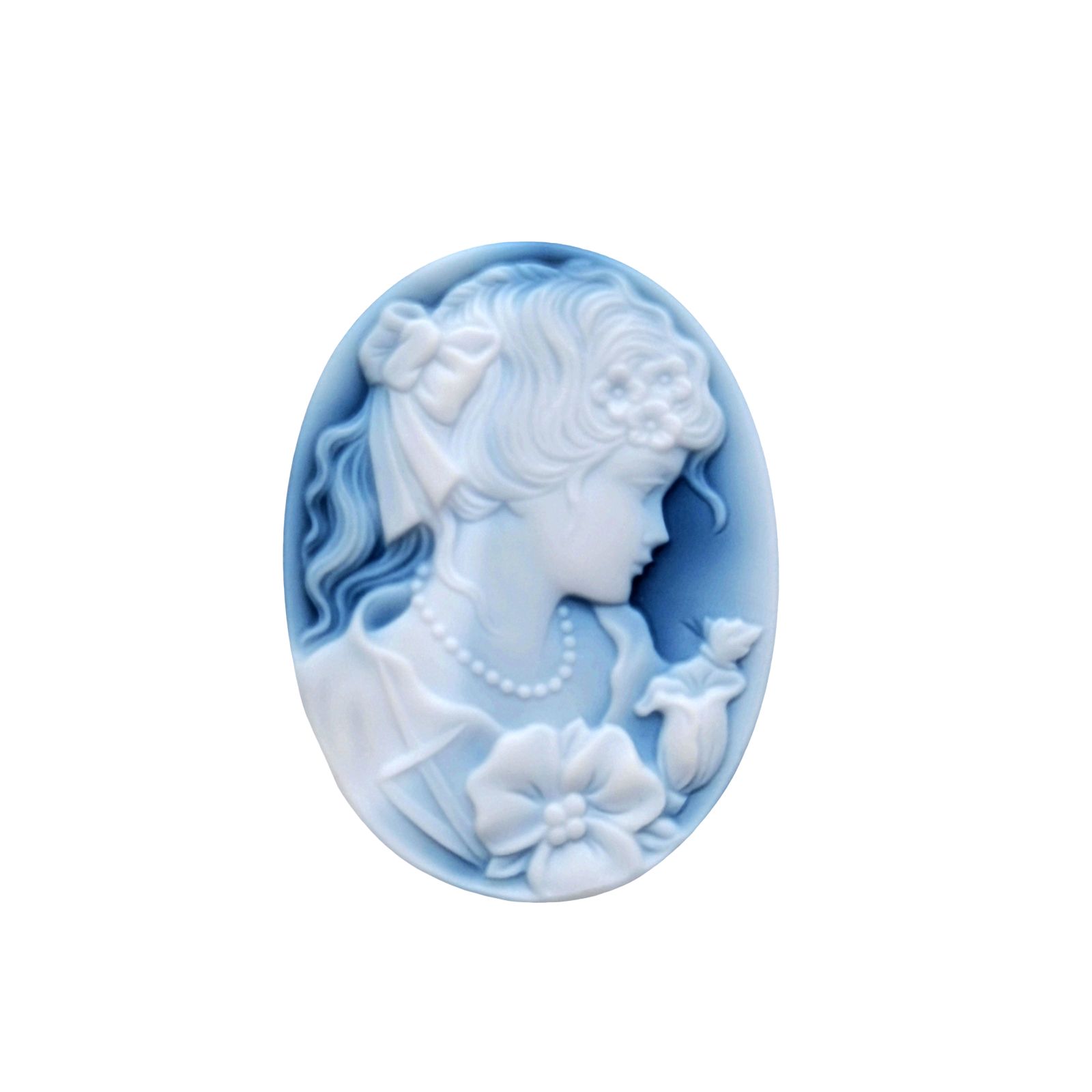 店頭併売商品※ ストーンカメオ ルース 約40.08×30.11mm 約9.9g【49.5ct