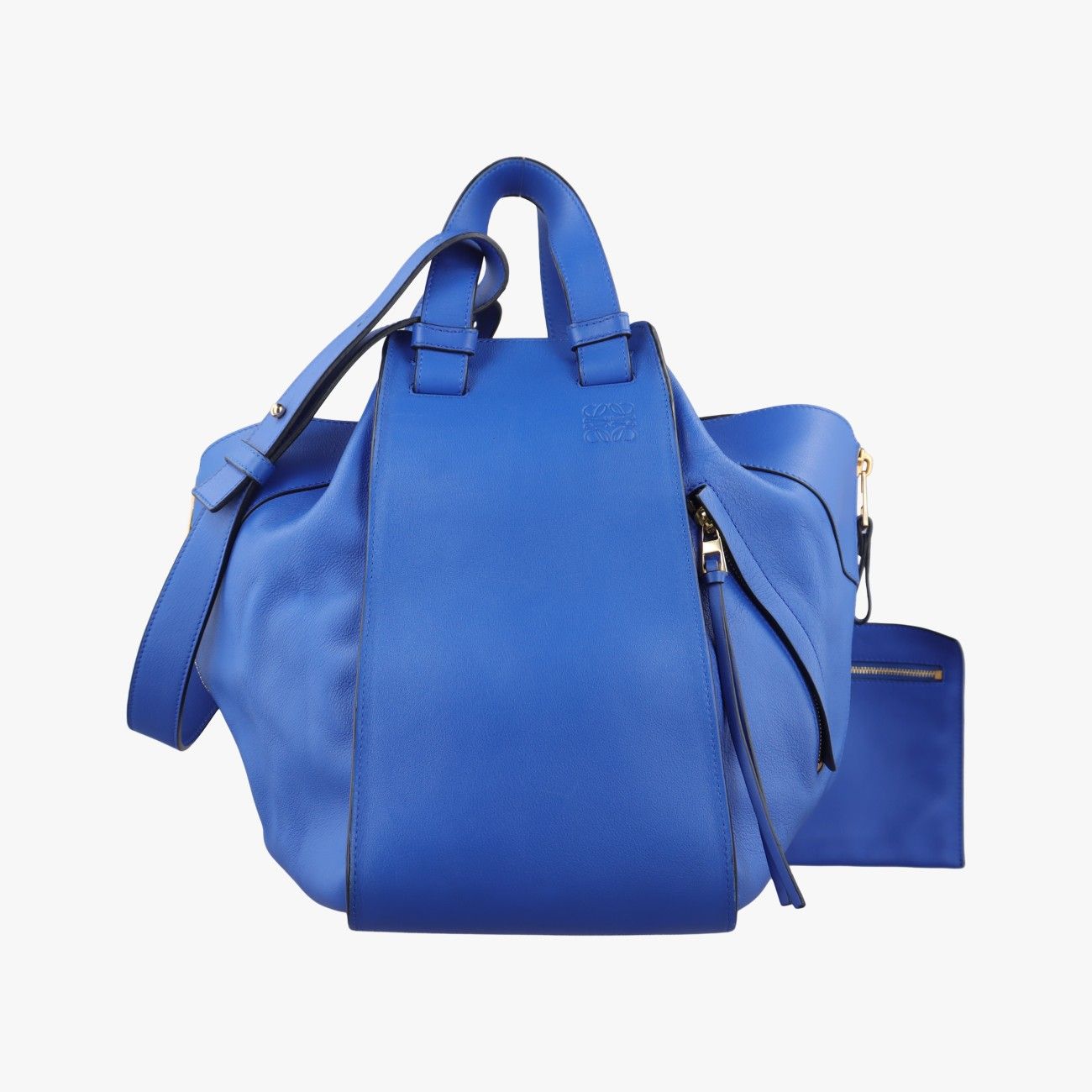 ロエベLoeweハンモック ブルー レザー 261609