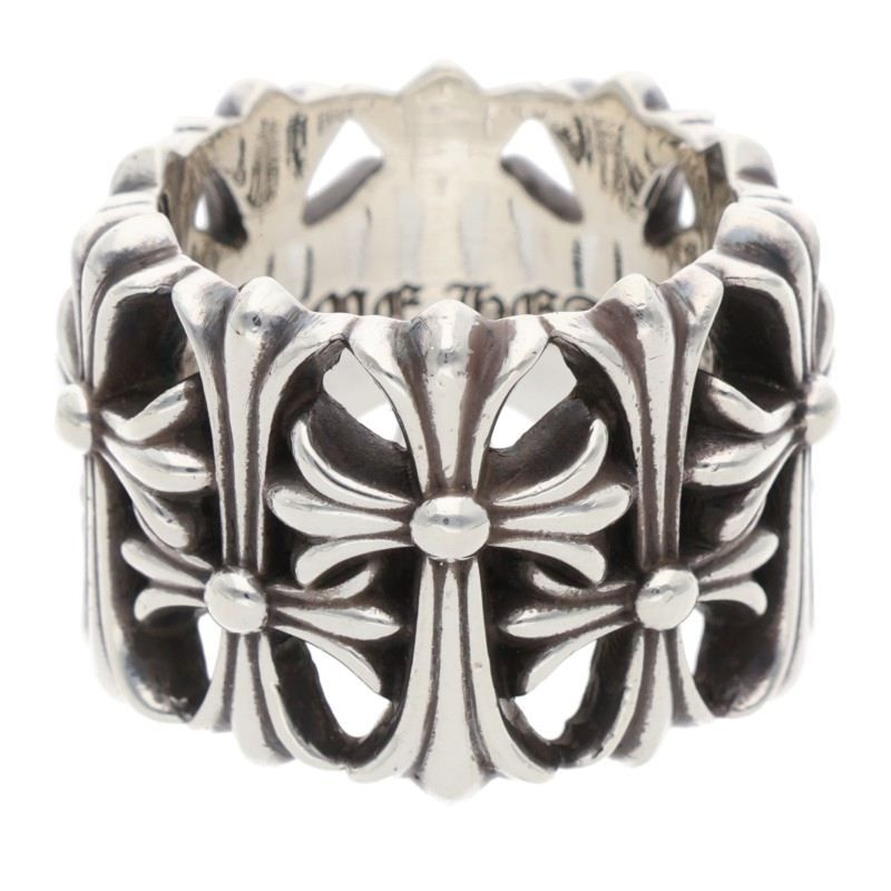 クロムハーツ CEMETERY セメタリークロス シルバーリング メンズ 15.5号