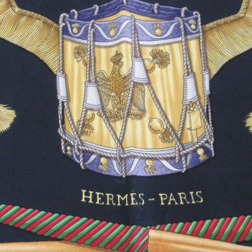 エルメス HERMES カレ90 Les Tambours タンブールの太鼓 大判