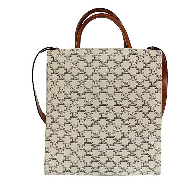 セリーヌ CELINE Medium Vertical Cabas Tan Ecru ミディアム