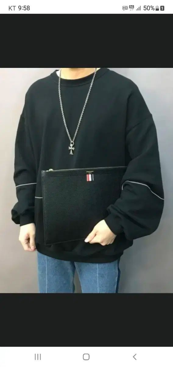 Thom Browne トム ブラウン クラッチ|クラッチバッグ スモール 正規品 S レベル 感情 O