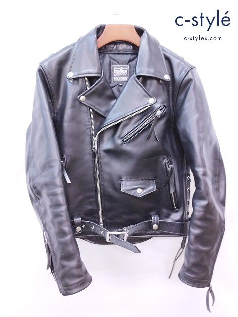 T365 [人気] KADOYA カドヤ ライダースジャケット L ブラック レザー