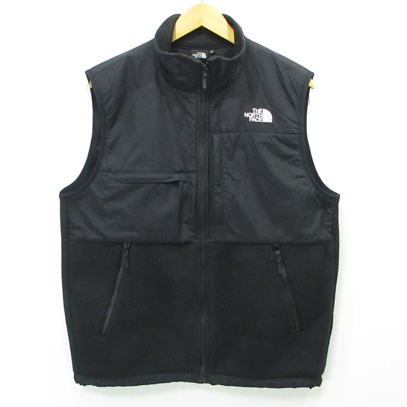 三重本店 THE NORTH FACE | ザ ノースフェイス Denali Vest デナリベスト ロゴ刺繍フリース切替ベスト NA72332 ブラック サイズ L 100