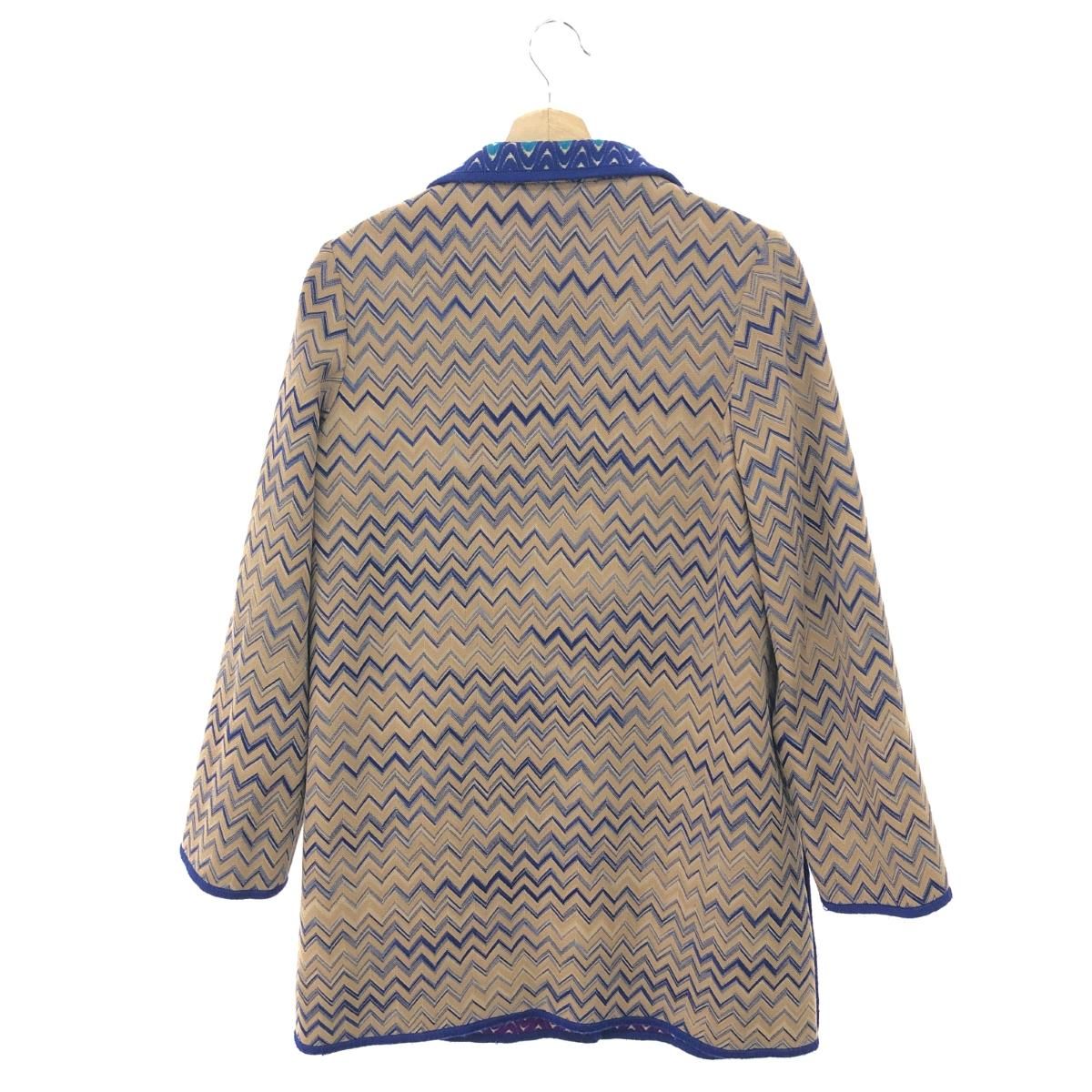 良品 MISSONI ミッソーニ ニット テーラード ジャケット 総柄 48 M 90s MISSONI Colorful Knit Tailored Jacket ITALY製 | VOLAR