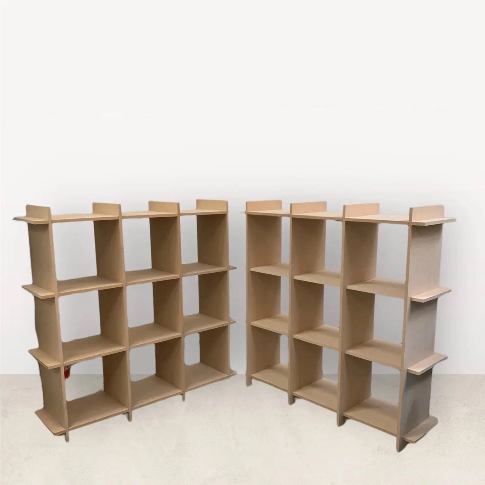 パズルボード オープンラック 組み立て式 収納棚 diy MDF-P-04-2
