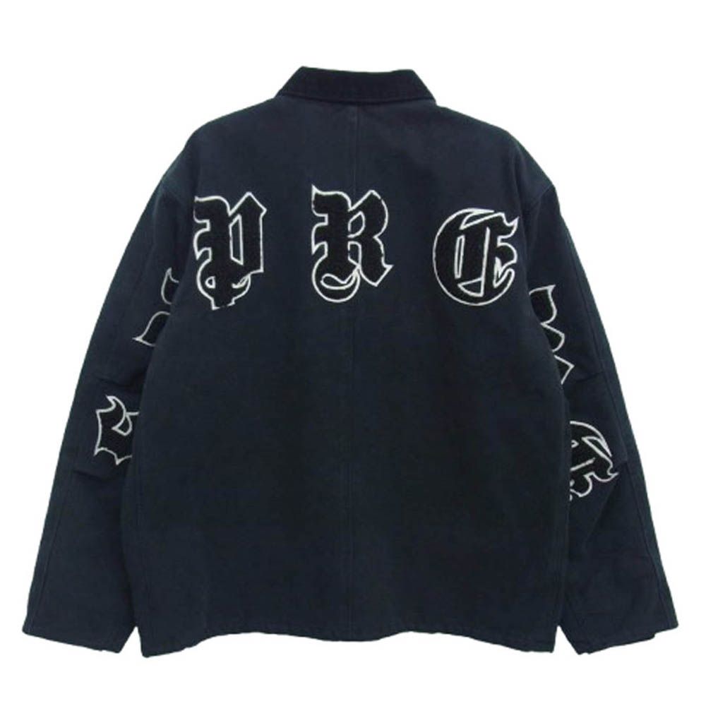 Supreme シュプリーム 25SS OLD ENGLISH CANVAS WORK JACKET イングリッシュ キャンバス ワークジャケット ブラック系 L