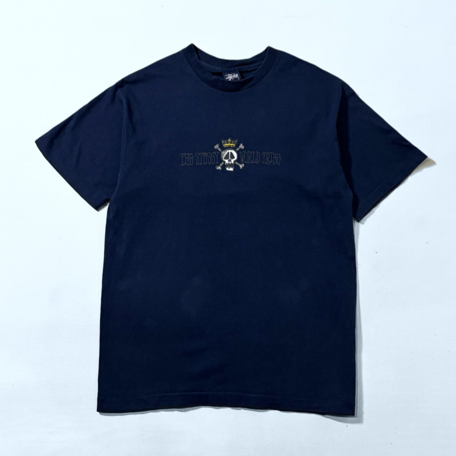 【人気スカル90sデッドストック】STUSSY Tシャツ　クラウン STUSSY(ステューシー) 90's~00's crown skull 王冠 スカル
