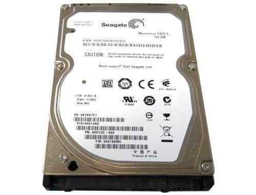 Seagate Moment 5400.6 160GB Internal 5400 RPM 2.5 ST9160314AS SATA