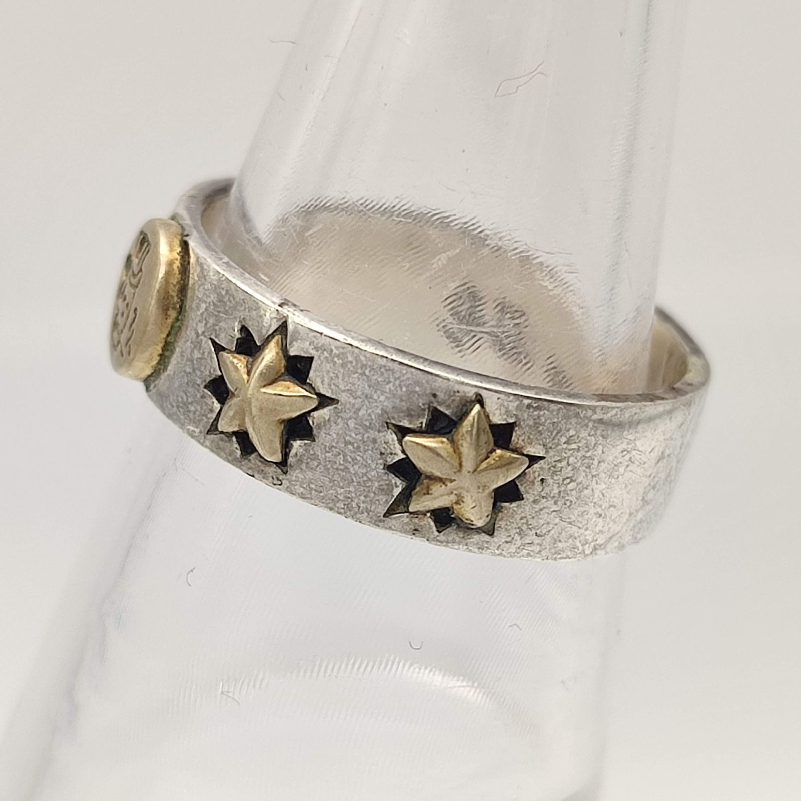 美品】good vibrations グッドバイブレーション スカル 五芒星 リング 