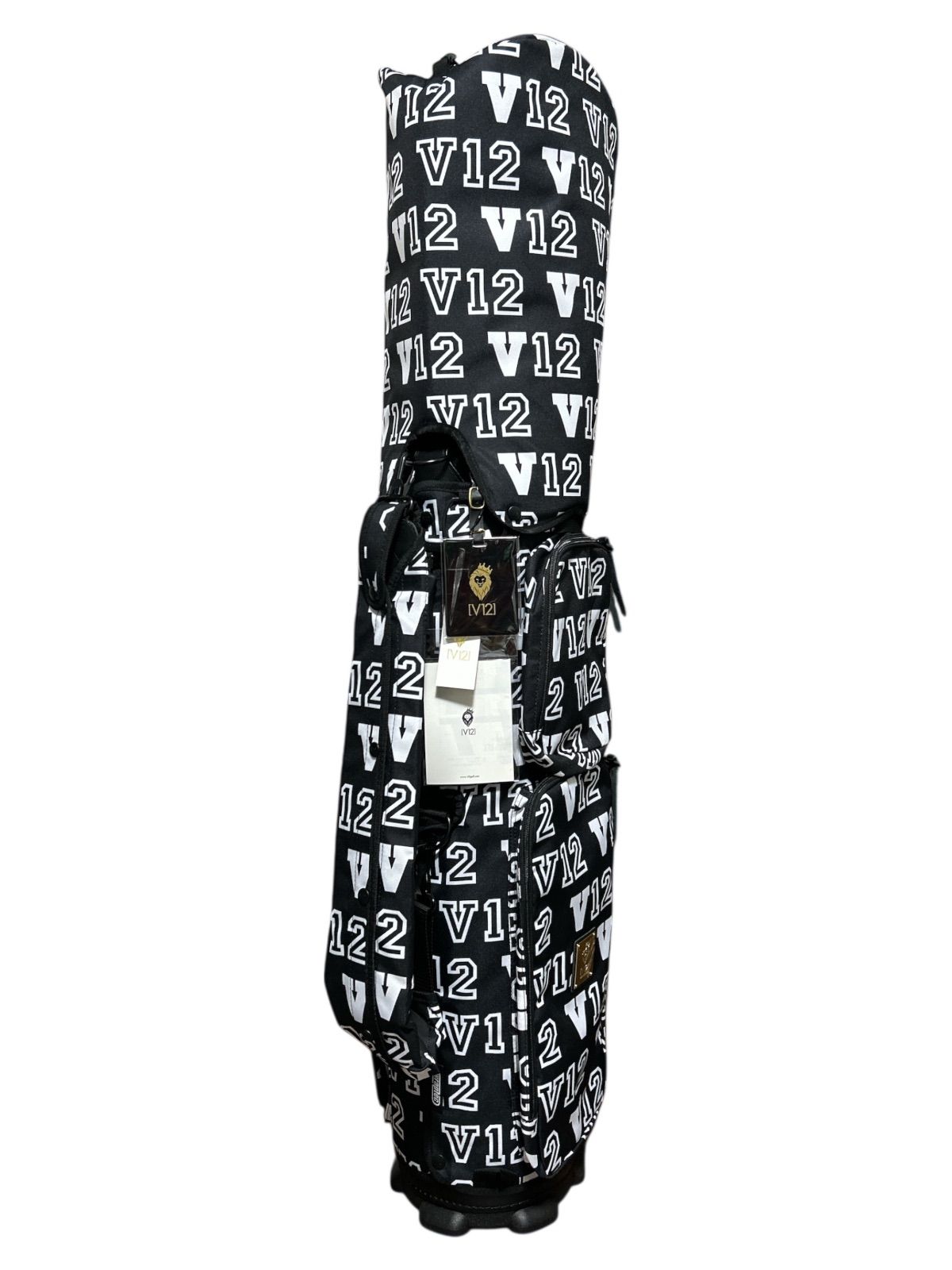 新品未使用！高級V12 ヴィトゥエルヴ着せ替えキャディバッグ8.5型ブラック 新品未使用！高級V12 ヴィトゥエルヴ着せ替えキャディバッグ8.5型