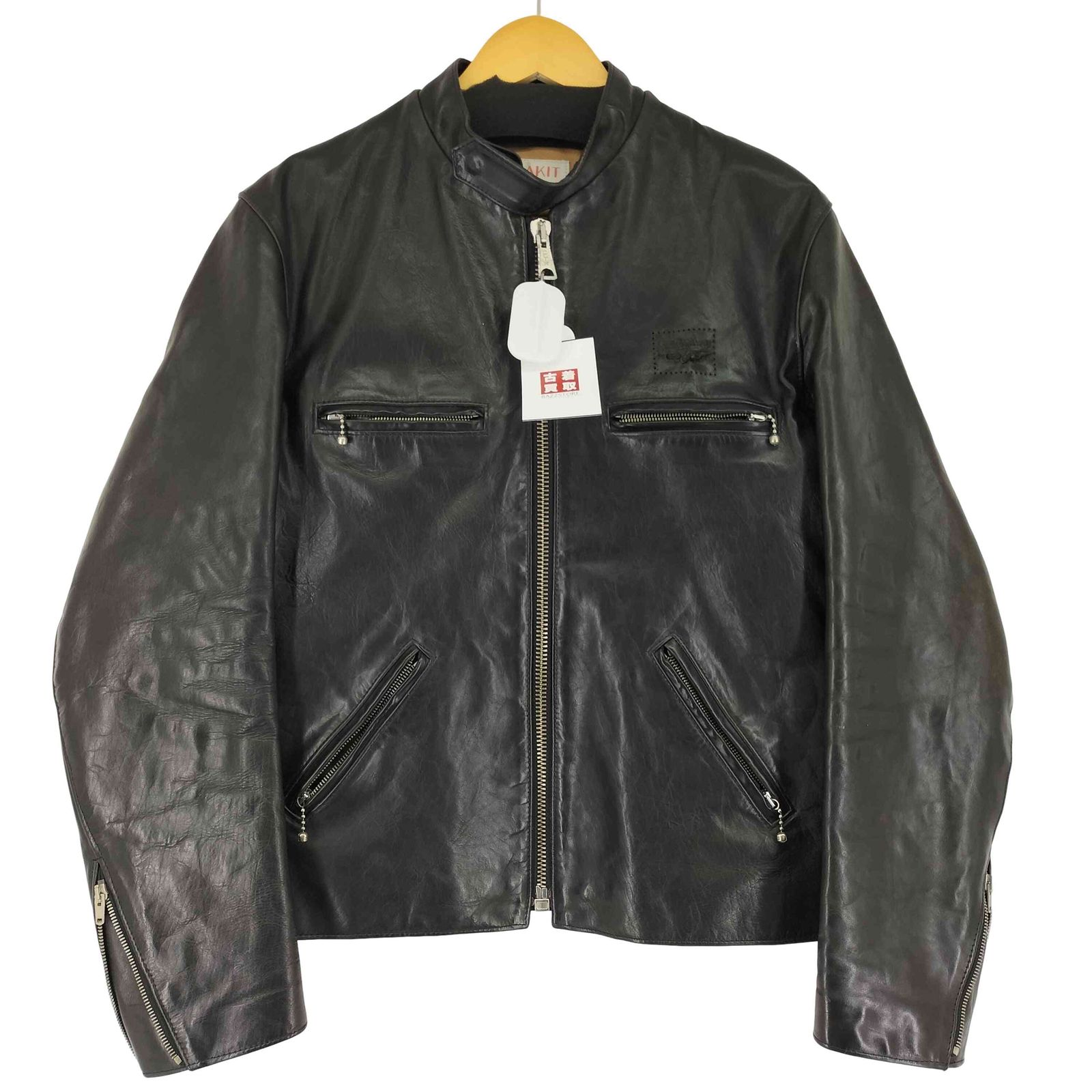 90s ALVALYA 本革 レザー シングル ライダース ジャケット M ルイスレザーズ Lewis Leathers 90S AVIAKIT SUPER SPORTSMAN