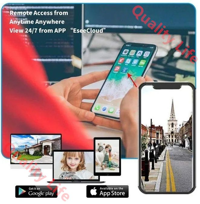 2025最新モデル 防犯カメラセット4台カメラ 500万画素 屋外IP66防水 遠隔監視-動体検知 暗視撮影 カメラ増設自由WiFi