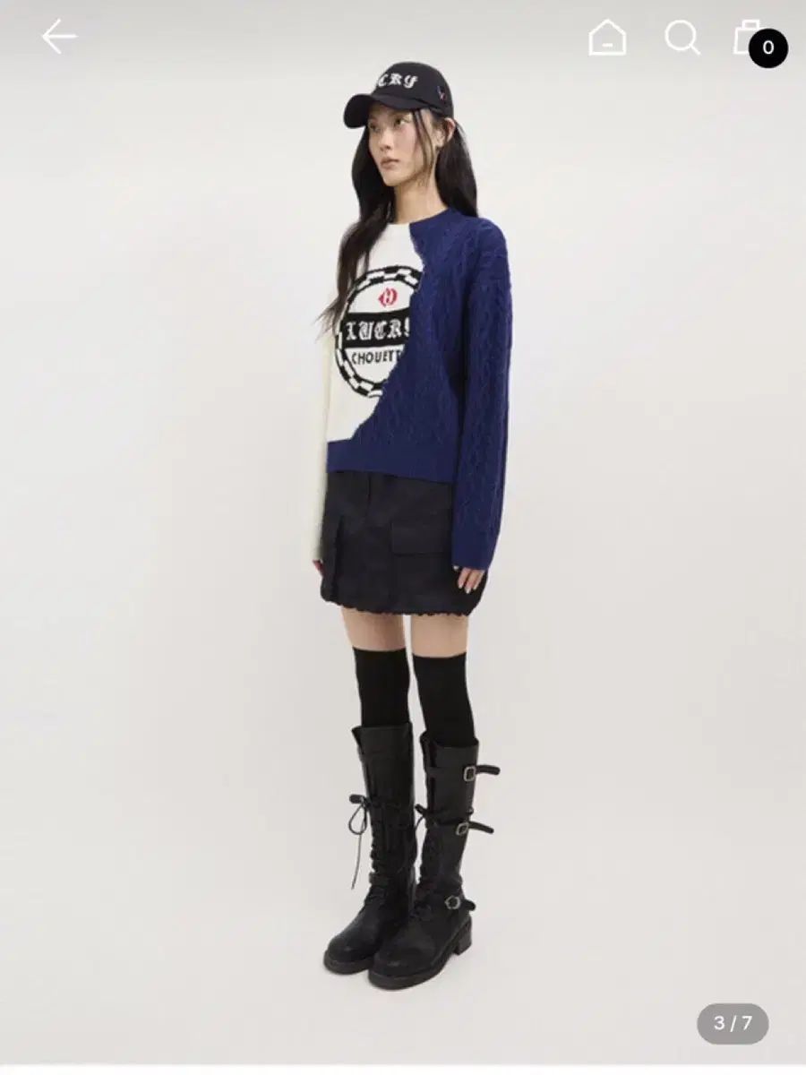 ラッキーシュエトゥ 25 هامストリング ベルト付き スカート 36