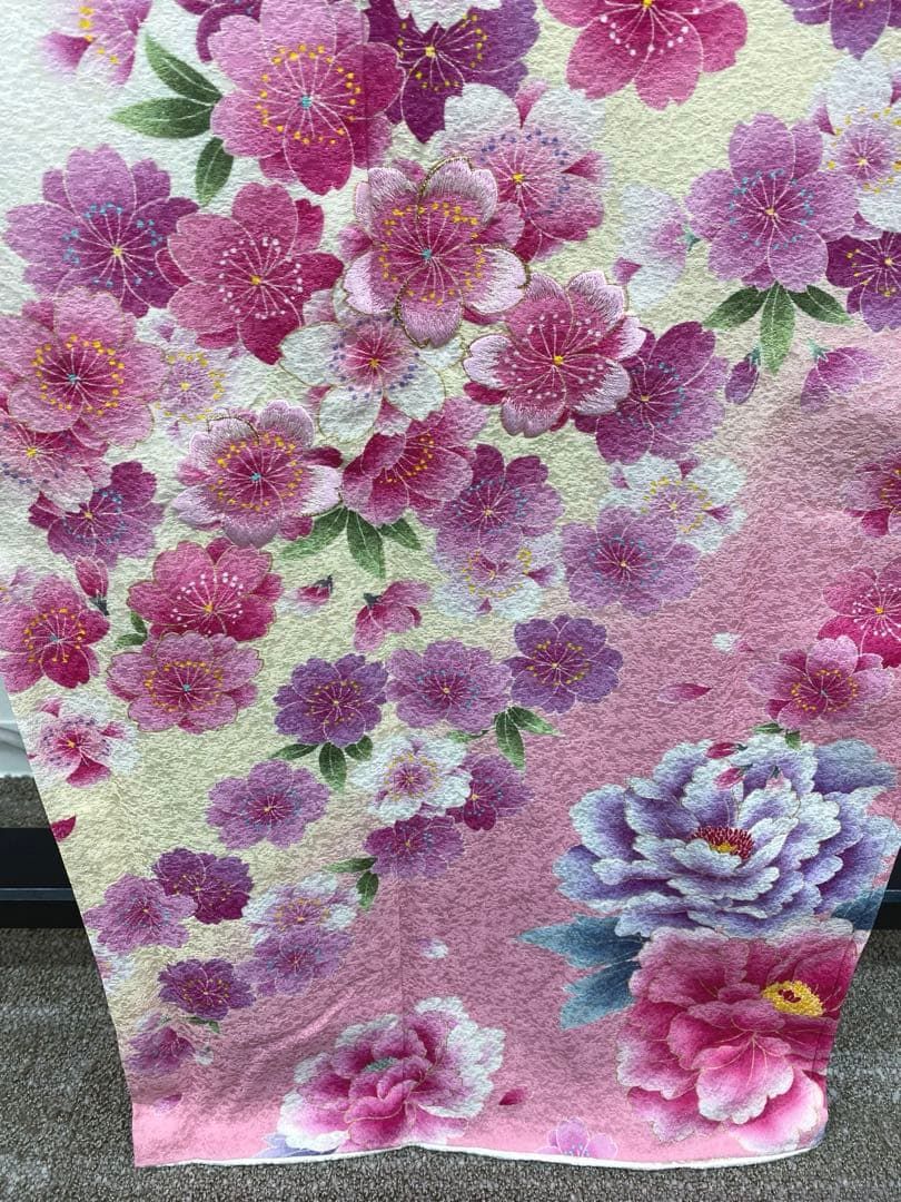 振袖 豪華 銀通し 刺繍 桜 身丈158cm - メルカリ