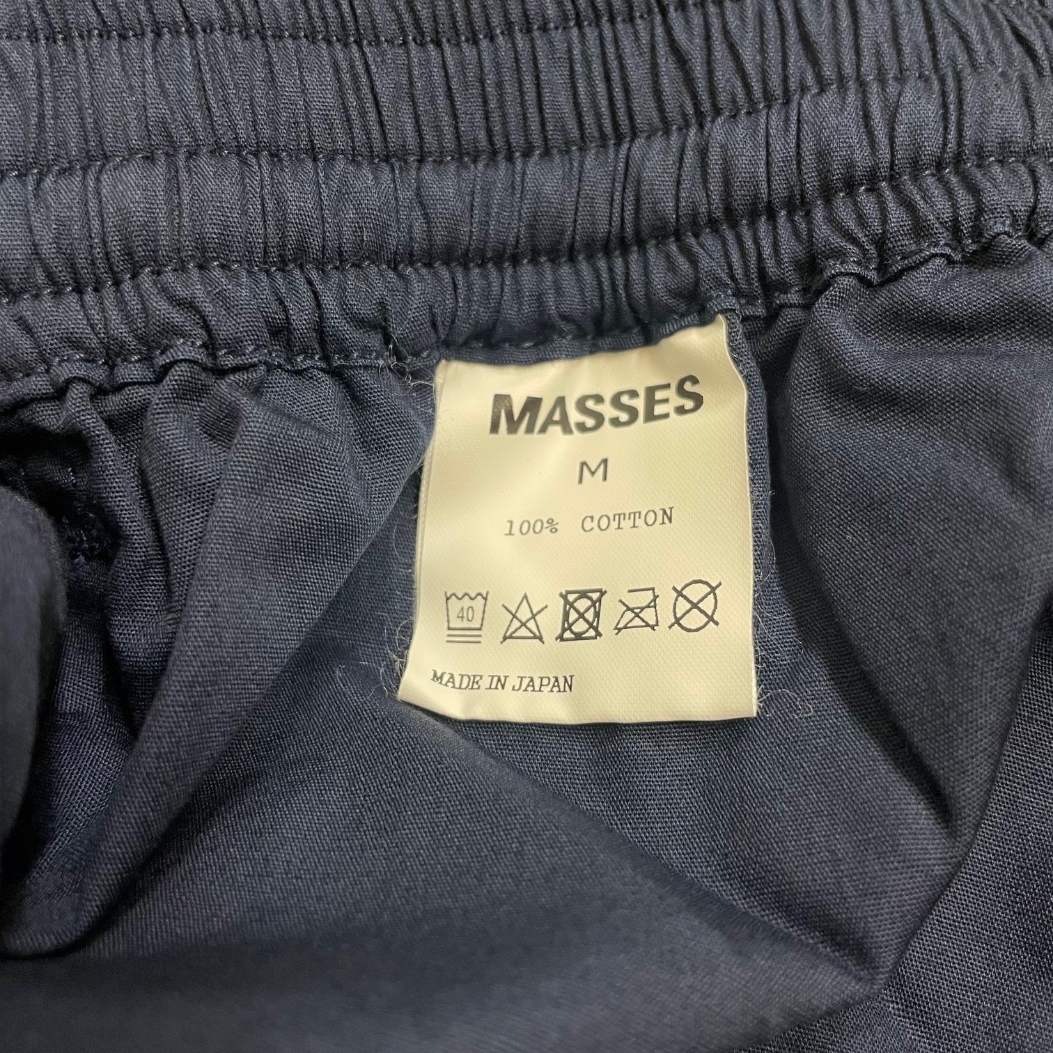 参考上代22000円 未使用品 MASSES 24SS SHORTS PLAIN ショーツプレーン