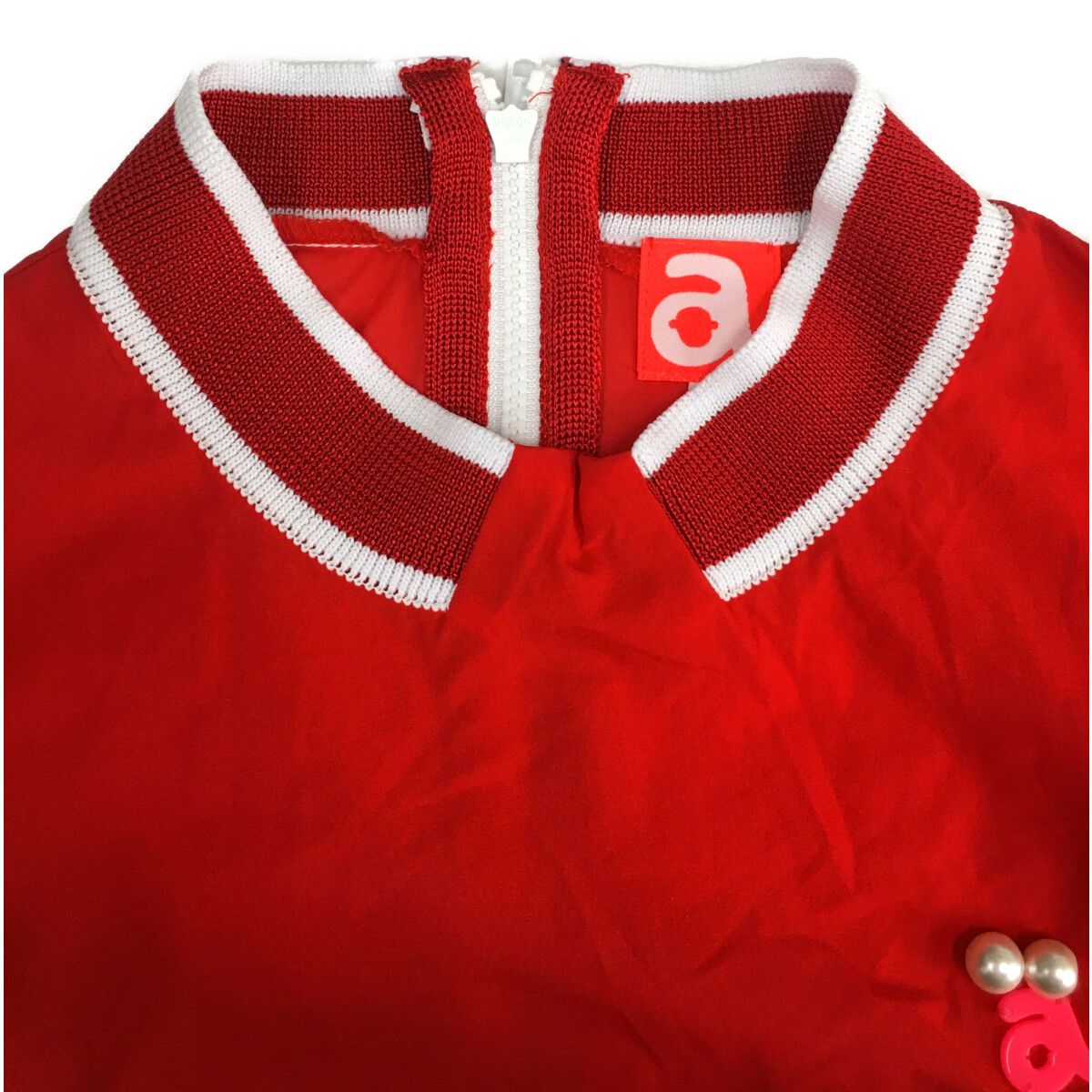 中古 レディース アルチビオ archivio ブルゾン 38(M) 赤 レッド 長袖