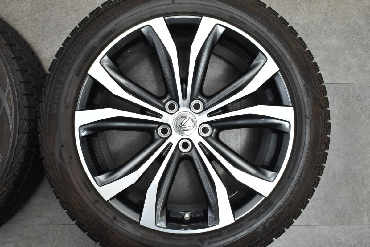 【美品】レクサス RX バージョンL 純正 20in 8J +30 PCD114.3 ダンロップ ウインターマックス SJ8 235/55R20 空気圧センサー付 即納可能