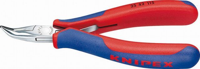 クニペックス(KNIPEX)エレクトロ二クスプライヤー115mm45°ベントヘッド 3542-115