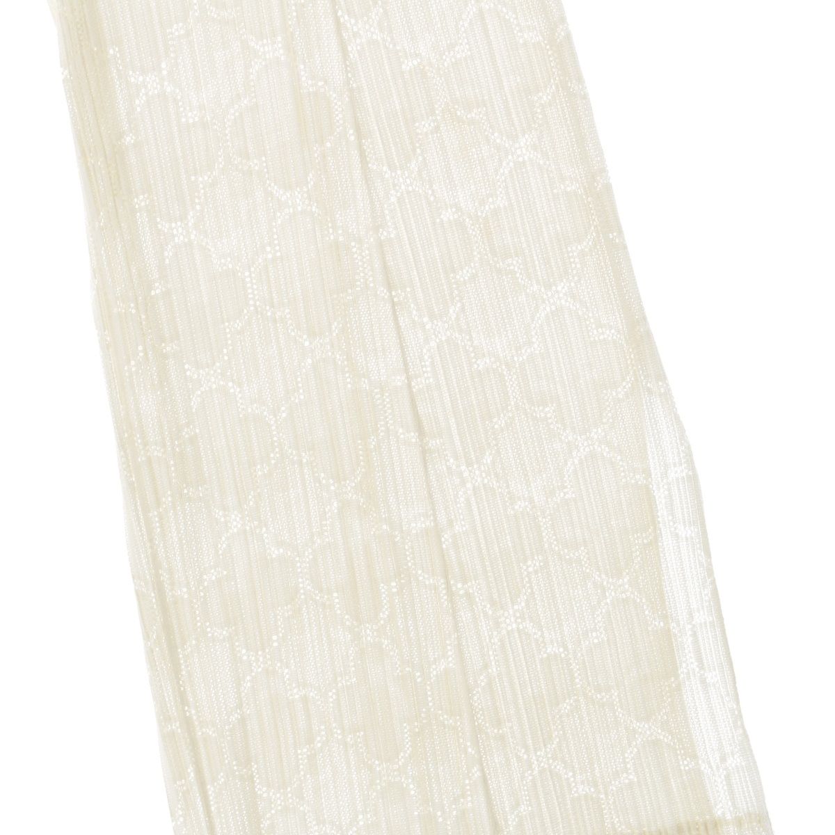 プリーツプリーズ イッセイミヤケ 18SS クローバー柄 メッシュ デザイン パンツ ボトムス PP81-JF625 ホワイト 4 DECORATOM_COM_BR