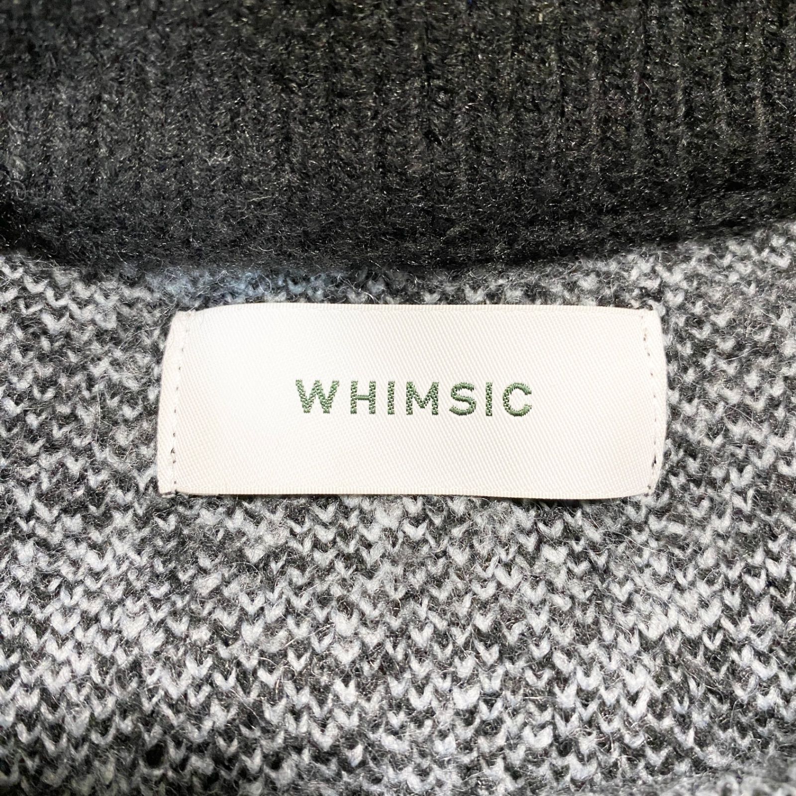 WHIMSIC アラベスクパターンジャガードニットプルオーバー