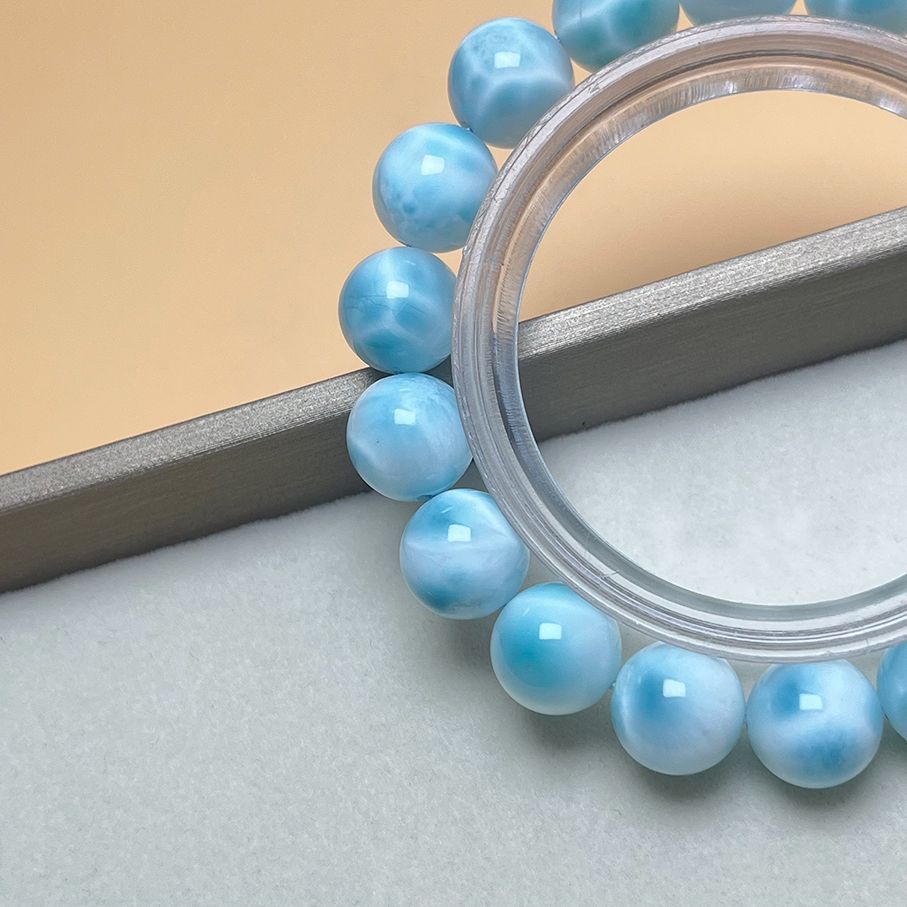 ドミニカ共和国 ラリマー パワーストーンブレスレット 15.9-16.4mm ドミニカ共和国 ラリマー パワーストーンブレスレット 15.9-16.4mm