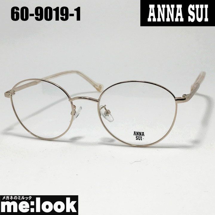ANNA SUI アナスイ レディース 眼鏡 メガネ フレーム サングラス 60-9019-1 49サイズ度付可 ゴールド