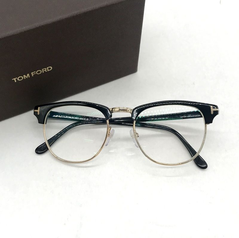 TOM FORD メガネ アイウェア 眼鏡 めがね ウェリントン アジアンフィット ハーフリム カジュアル メンズ トムフォード 服飾小物 B12803