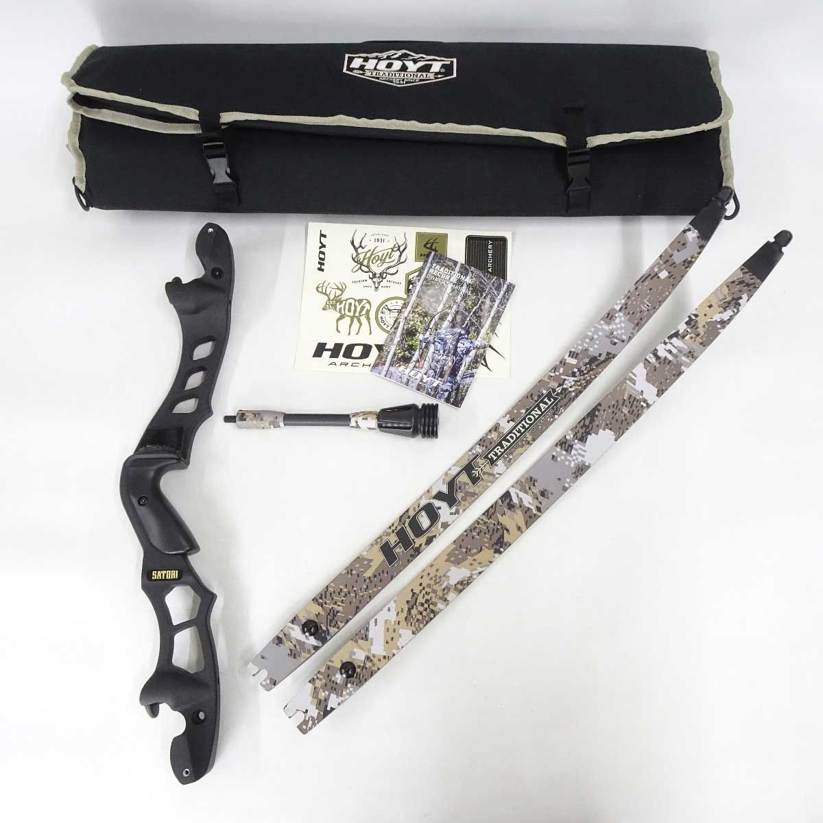 【中古】ホイット SATORI ハンドル 21 Traditional Recurve リム ケース アーチェリー セット HOYT ホイット SATORI ハンドル 21 Traditional Recurve リム ケース