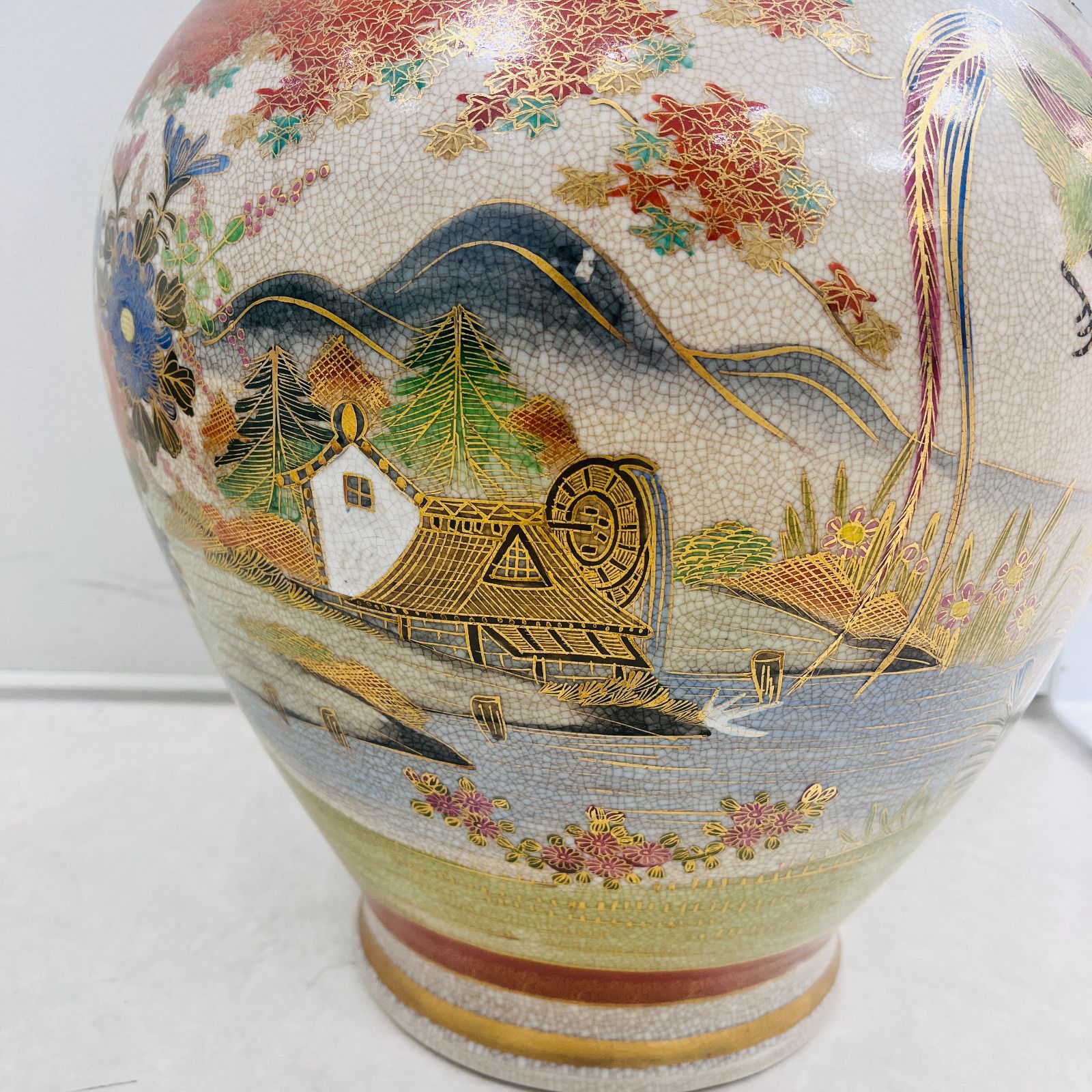 高級品】薩摩焼 壺 沈香壺 花瓶 金彩 芸術品 壺 花瓶 蓋付き - 美術品 ...