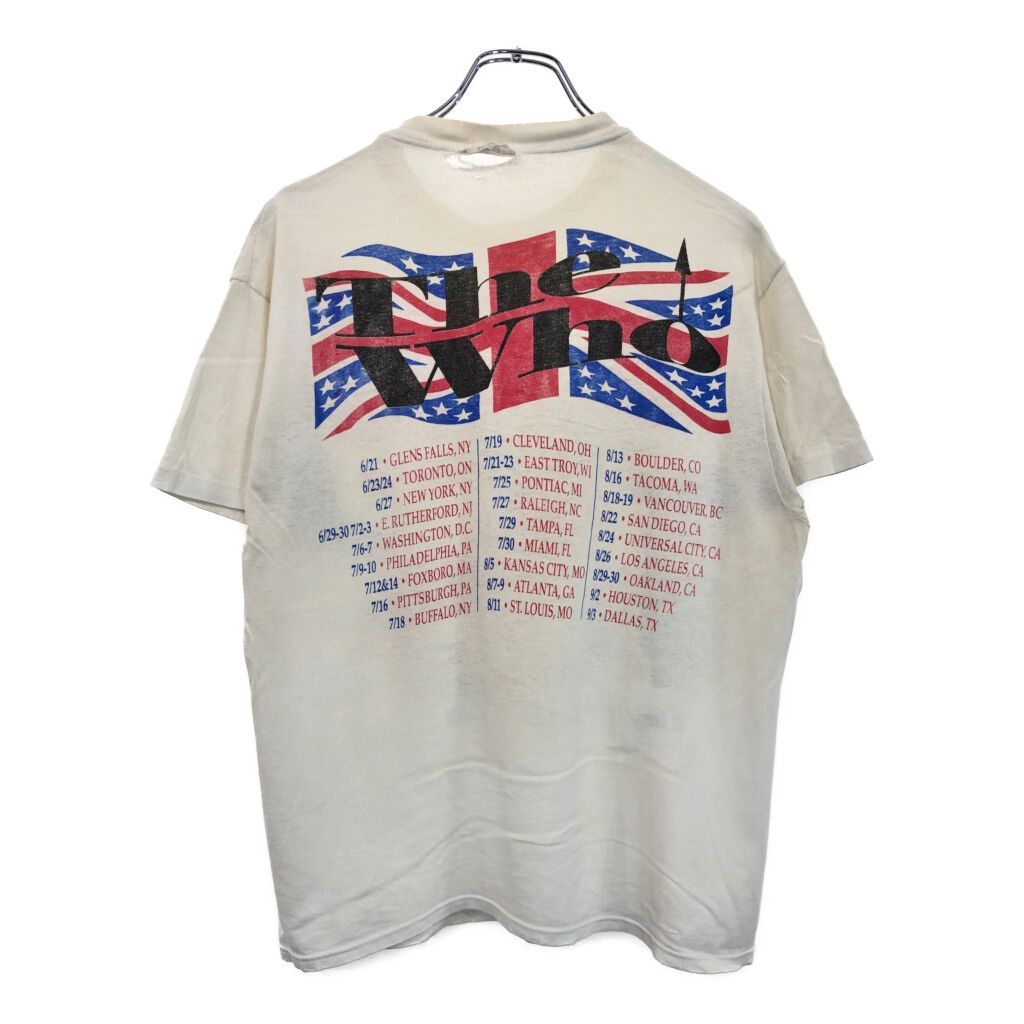 80年代 The Who ザ・フー 1989 ツアーTシャツ バンド ホワイト 80年代 The Who ザ・フー 1989 ツアーTシャツ バンド ホワイト
