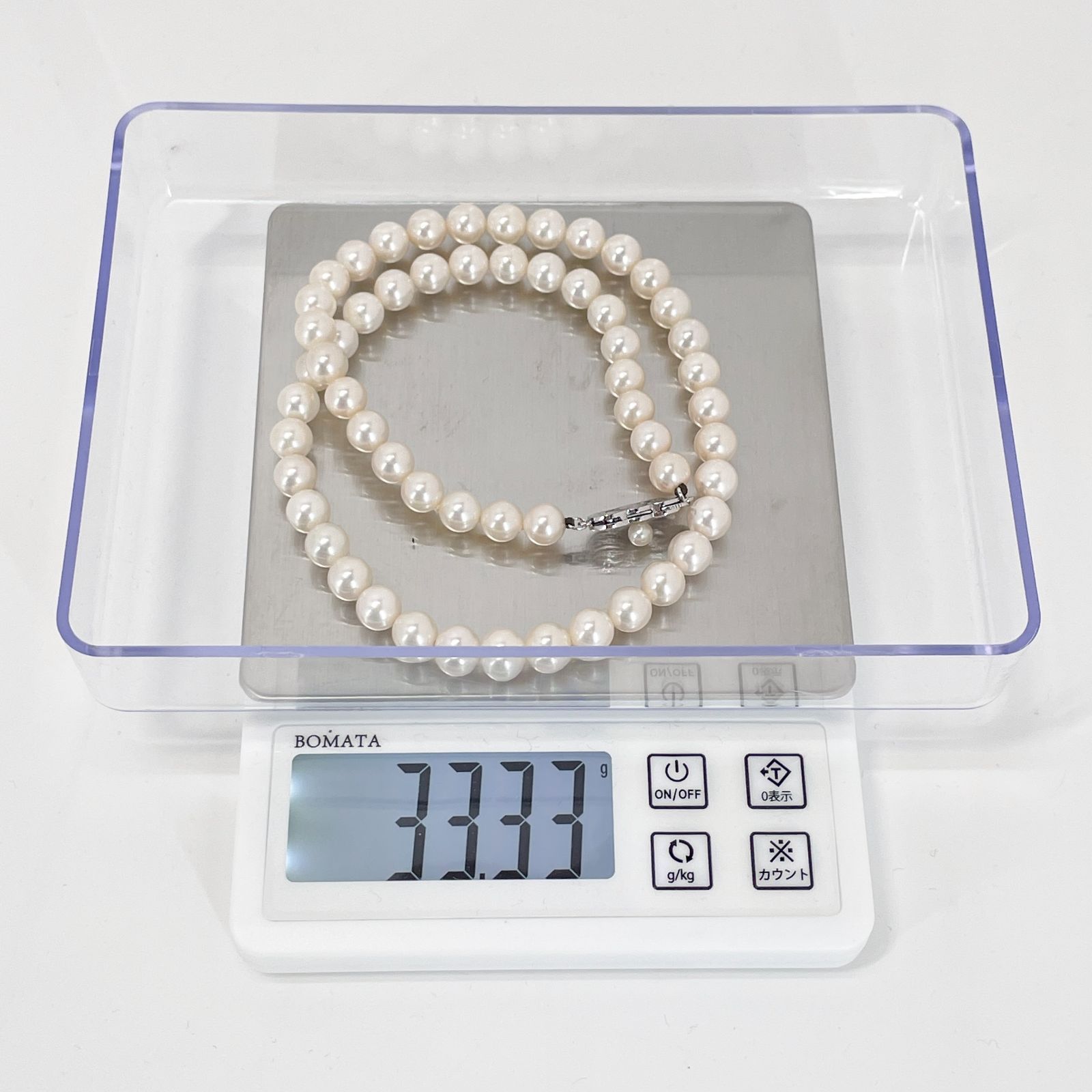 【極美品】ミキモト パール ベビーパール ネックレス 現行クラスプ MIKIMOTO - ミキモト 真珠 ネックレス チョーカー シルバー製