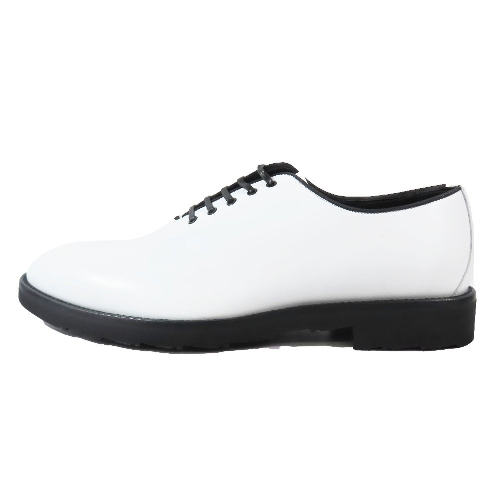 未使用 DOLCEu0026GABBANA ドルチェアンドガッバーナ ドレスシューズ レースアップ レザー プレーントゥ 靴 シューズ ホワイト 9 メンズ 古着 中古 USED