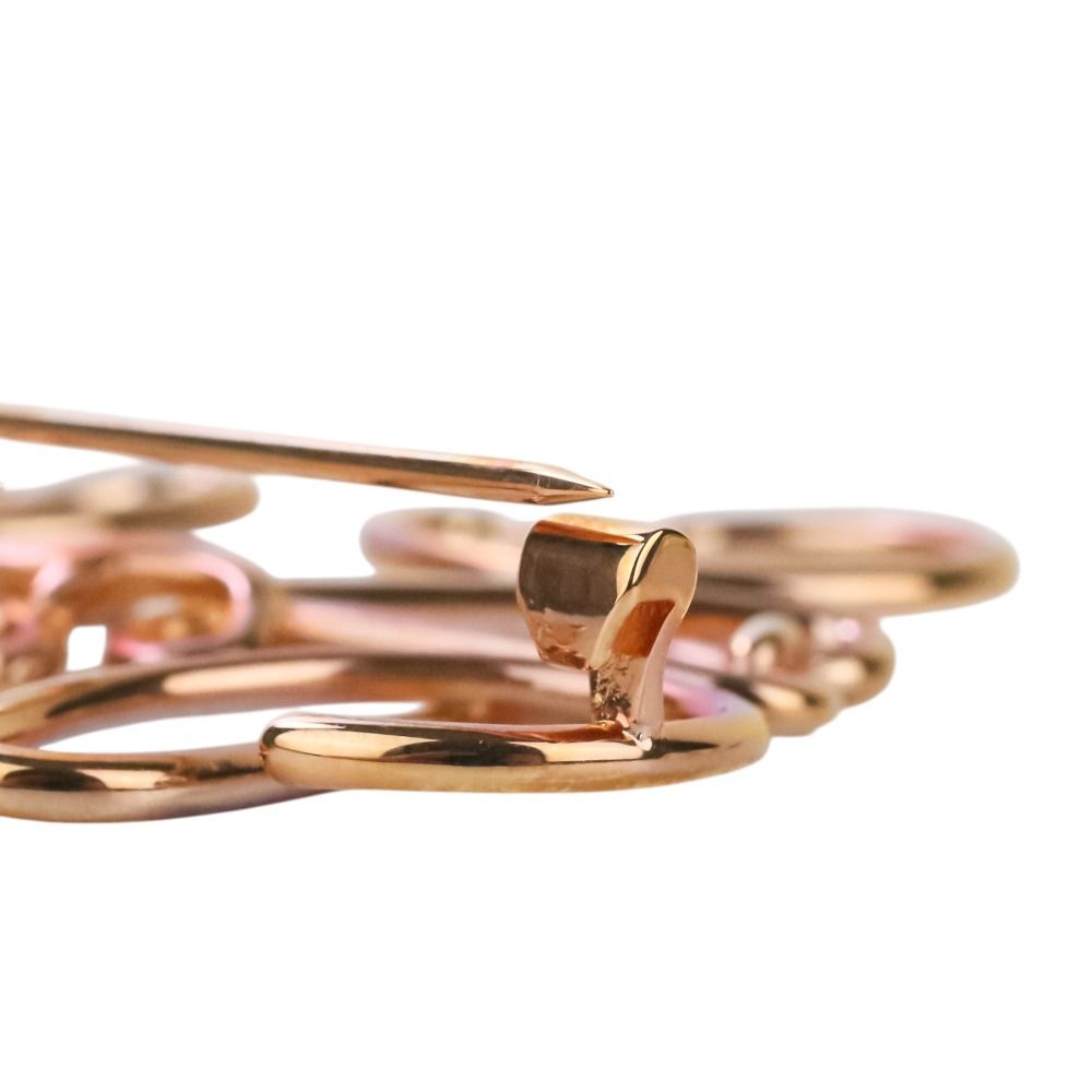 ロエベ アナグラム ブローチ ピンクゴールド LOEWE ロエベ アナグラム