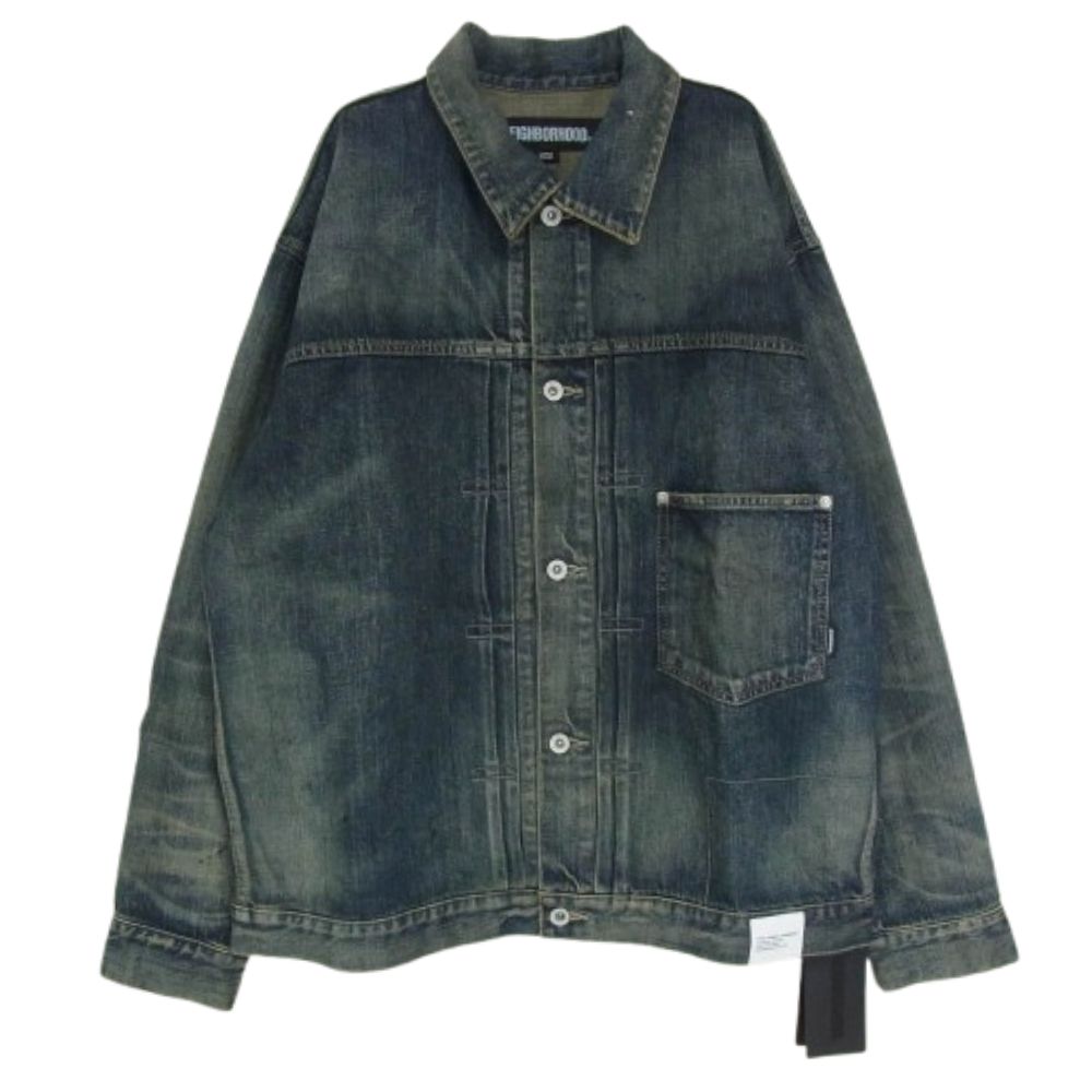 NEIGHBORHOOD ネイバーフッド 23AW 232XBNH-JKM01 SAVAGE DENIM TYPE-1 JACKET サベージ デニムジャケット インディゴブルー系 L 新古品