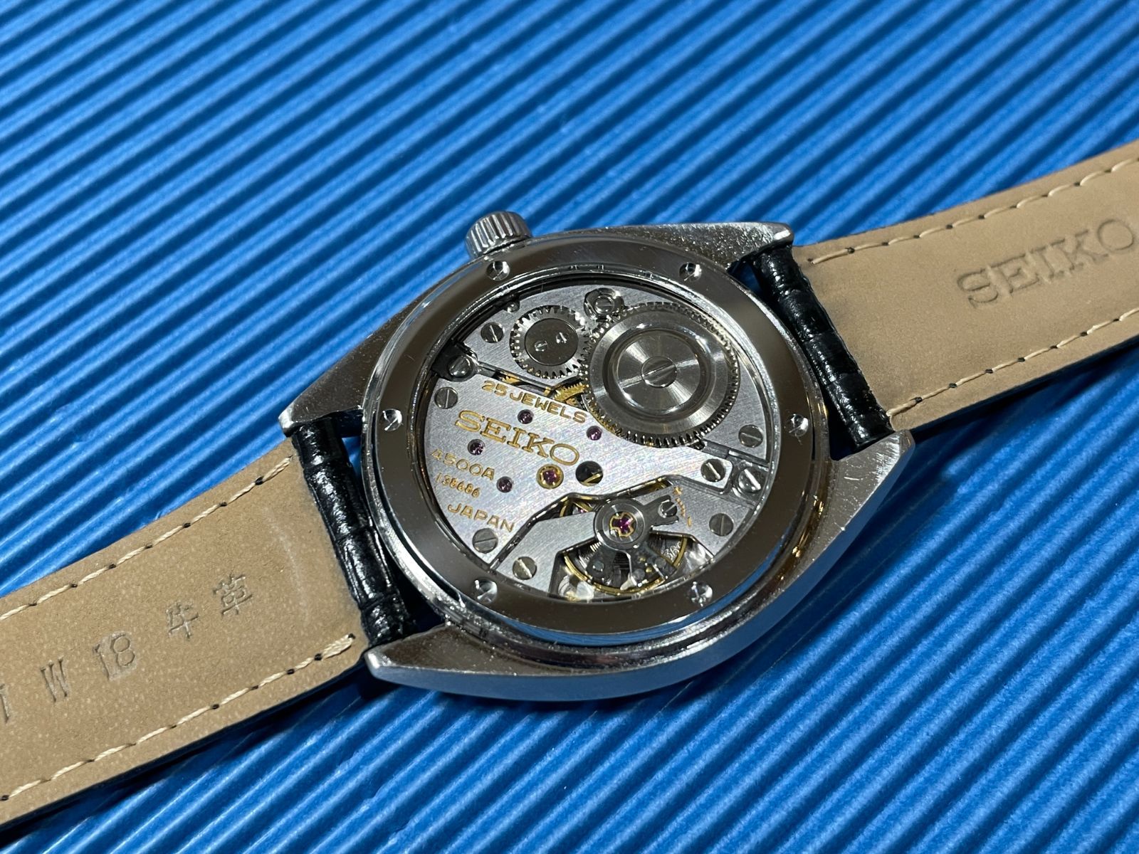 グランドセイコー 45GS 45KS 用 シースルーバック 丸溝 キングセイコー 