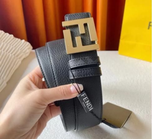 FENDI フェンディ FFロゴベルト リバーシブル 両面使える ゴールド