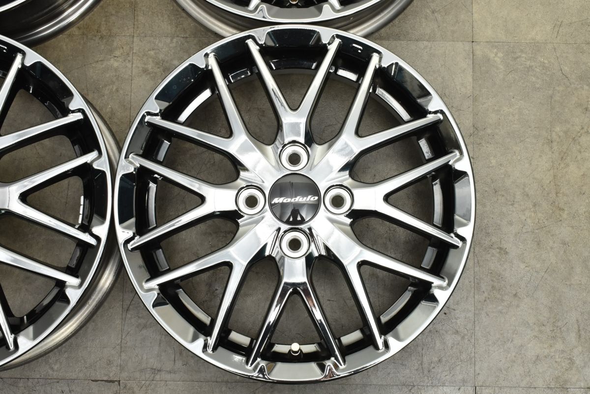 美品】Modulo MS-034 15in 4.5J +45 PCD100 4本セット ブラック